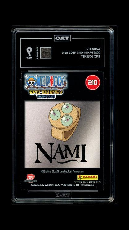One Piece Panini 2022 Card 210 Nami - Epic Journey - TAG 9