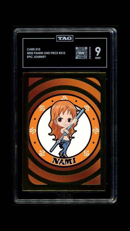 One Piece Panini 2022 Card 210 Nami - Epic Journey - TAG 9