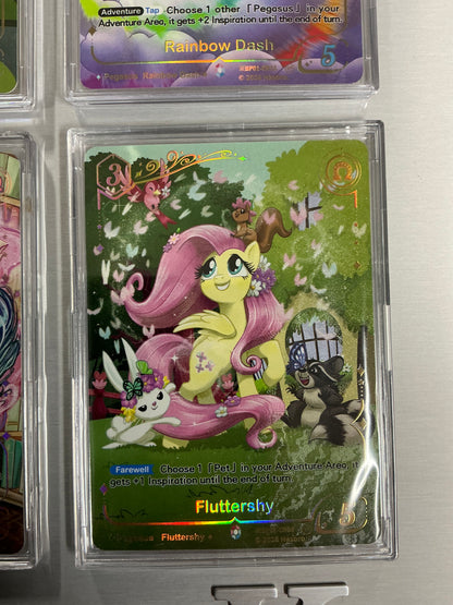 My Little Pony Kayou Anime Expo Full promo set BP01-CR07-CR12 INCLUDES RARE SIGNED TWILIGHT SPARKLE