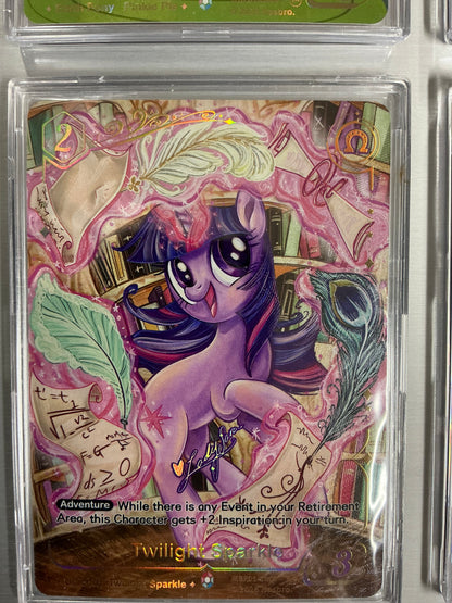 My Little Pony Kayou Anime Expo Full promo set BP01-CR07-CR12 INCLUDES RARE SIGNED TWILIGHT SPARKLE