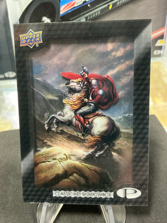 2017 Upper Deck Marvel Premier Classic Art Shadowbox Star Lord “Napoleon Crossing Alps” Jacques-Louis David 1803  #CA-5