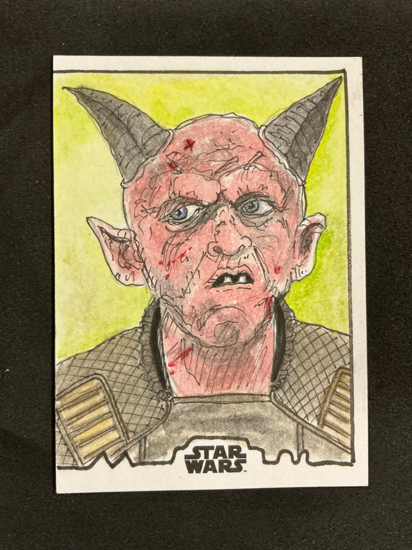 2025 Star Wars TOPPS Burg 1/1 Sketch By C'Dub Yeager