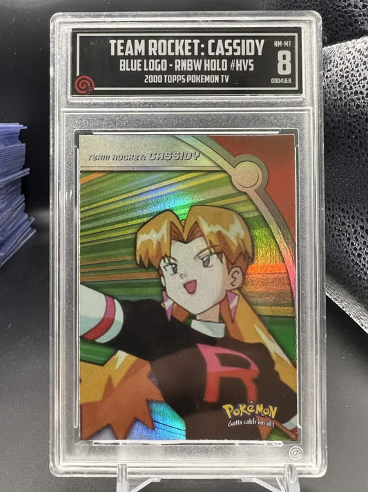 Pokemon Topps 2000 Team Rocket: Cassidy - Blue Logo-Rnbw Holo - TCCG 8
