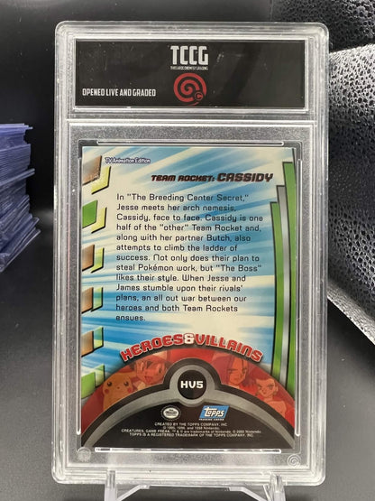 Pokemon Topps 2000 Team Rocket: Cassidy - Blue Logo-Rnbw Holo - TCCG 8