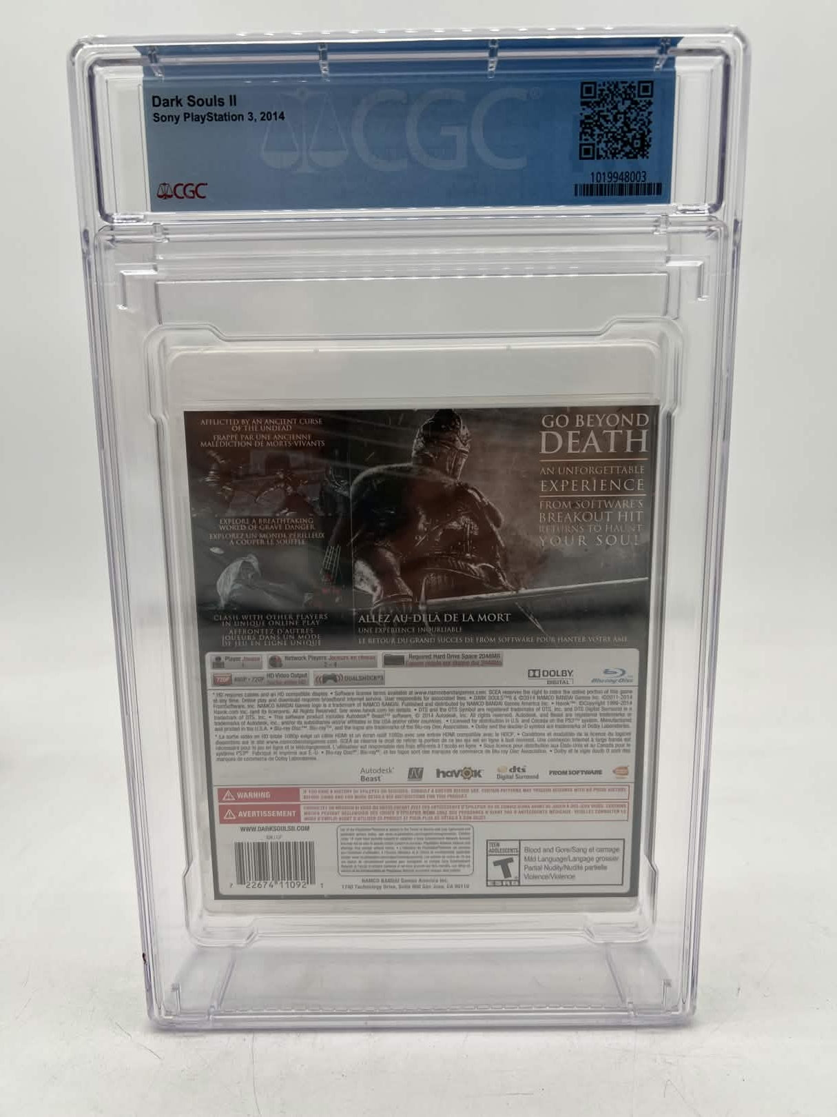 Dark Souls 2 - Playstation 3 - 2014 - CGC Graded 9.4 A+