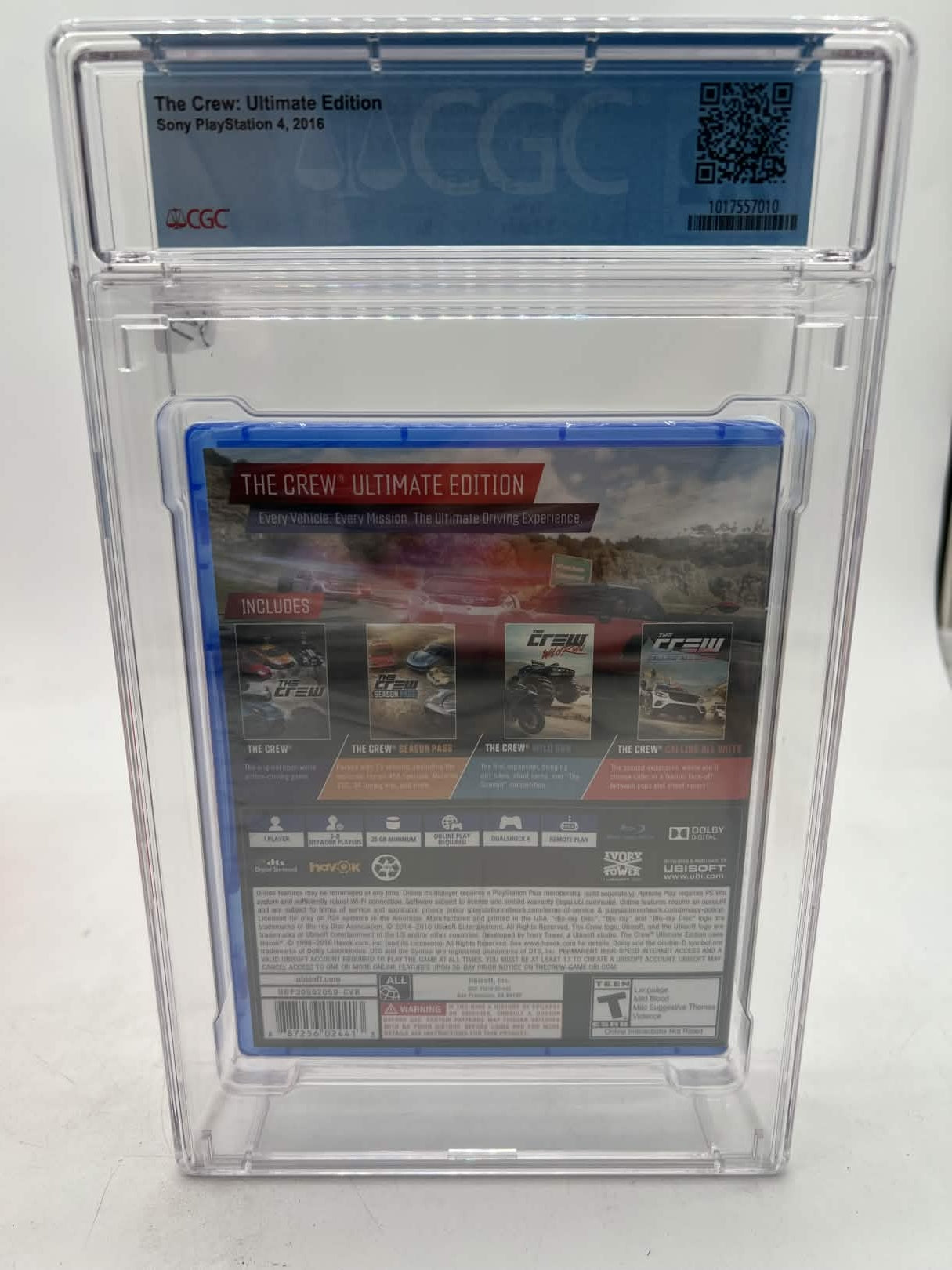 The Crew: Ultimate Edition - Sony Playstation 4 - 2016 - CGC Graded 9.2 B+