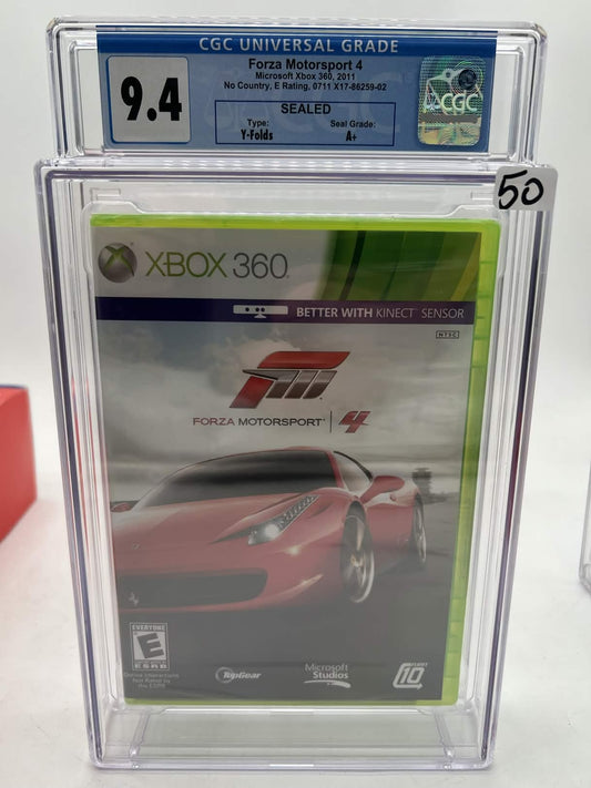 Forza Motorsport 4 - Microsoft Xbox 360 - 2011 - CGC Graded 9.4 A+