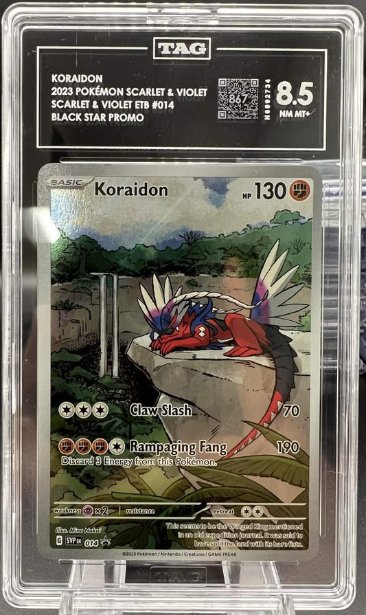 Pokemon 2023 Koraidon - Scarlet & Violet ETB - Promo - TAG 8.5