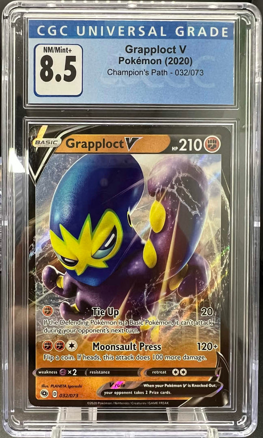 Pokemon 2020 Grapploct V - Champion's Path - 032/072 - CGC 8.5