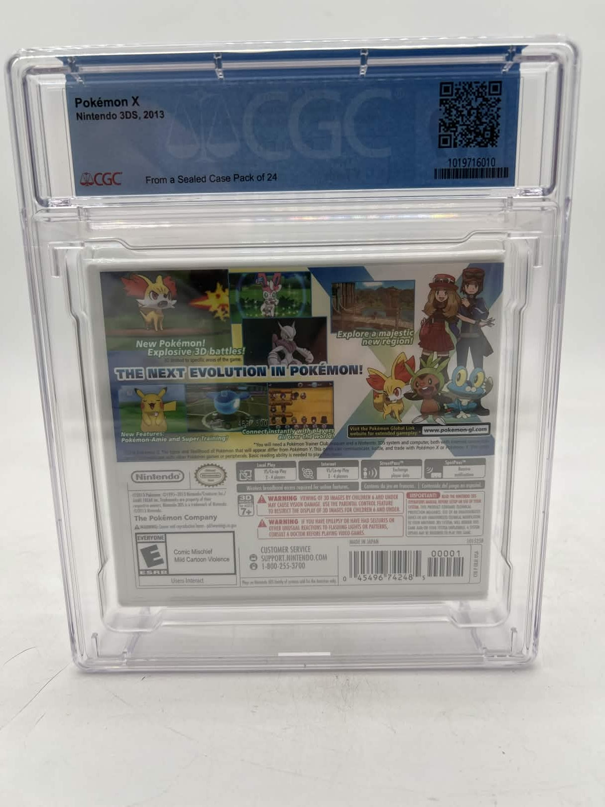 Pokemon X - Nintendo 3DS - 2013 - CGC Graded 9.9 A++