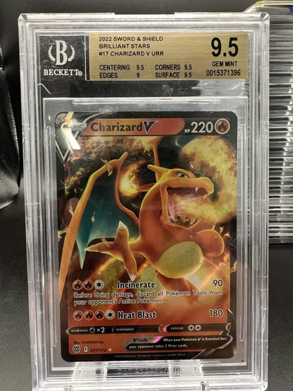 Pokemon 2022 Charizard V - Brilliant Stars - URR - BGS 9.5