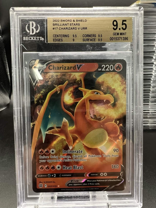 Pokemon 2022 Charizard V - Brilliant Stars - URR - BGS 9.5