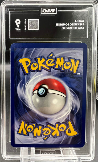 Pokemon 1999 Gastly - Base Set Unlimited - 50/102 - TAG 9