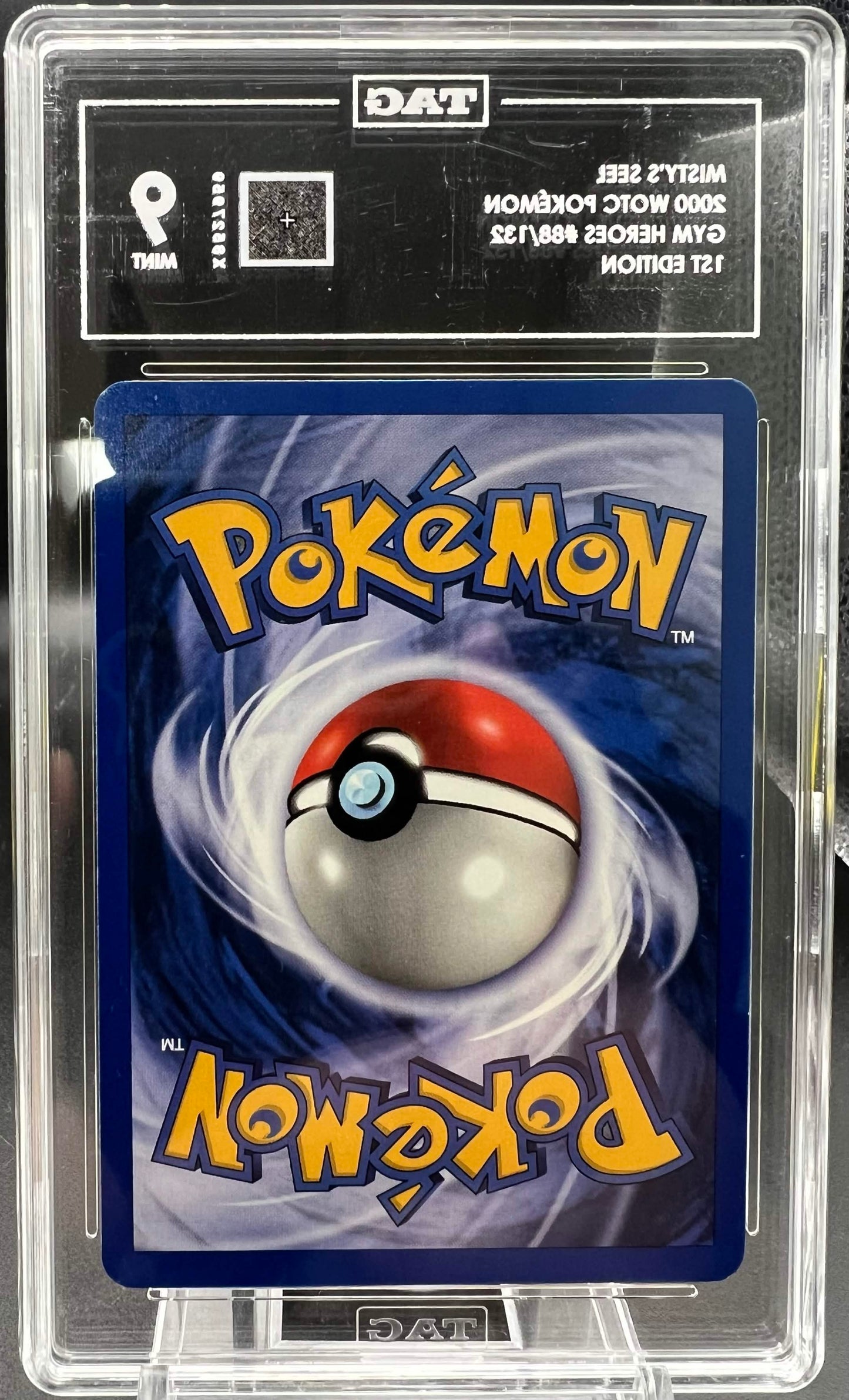 Pokemon 2000 Misty's Seel - Gym Heroes 1st Edition - 88/132 - TAG 9
