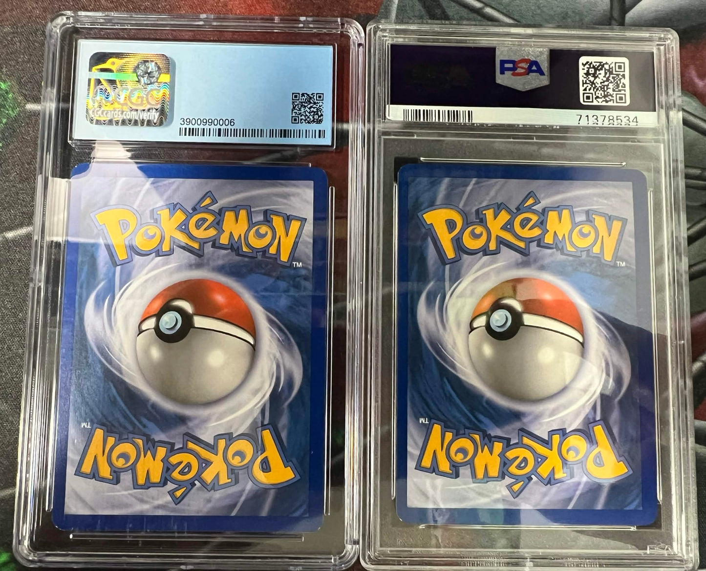 Pokemon 2010 Darkrai & Cresselia - Triumphant - Top/Bottom Combo - PSA 8/CGC 8.5
