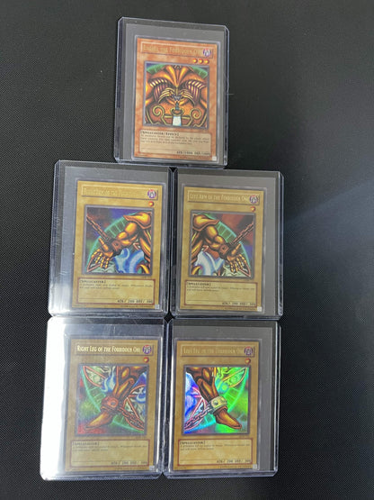 Yu-Gi-Oh 2002 Exodia The Forbidden One SET (5 PIECES) LOB 120-124