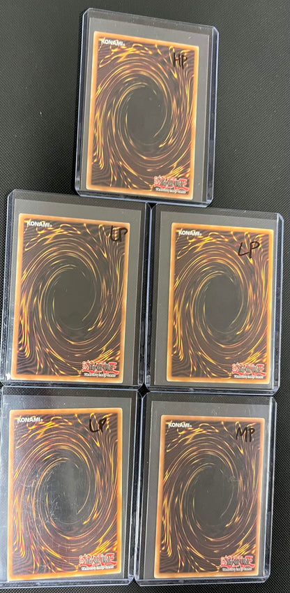 Yu-Gi-Oh 2002 Exodia The Forbidden One SET (5 PIECES) LOB 120-124