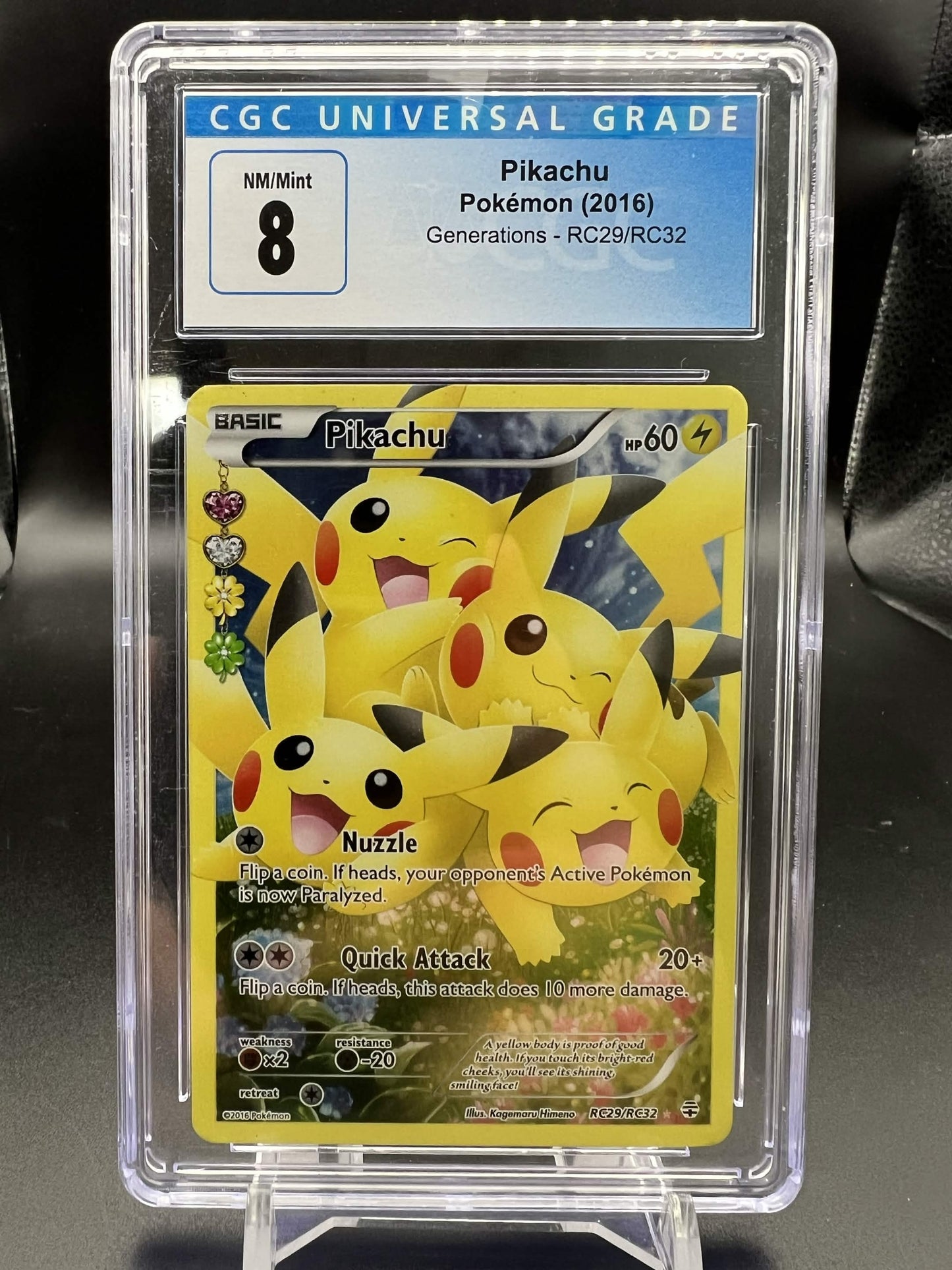 Pokemon 2016 Pikachu - XY Generations - CGC 8