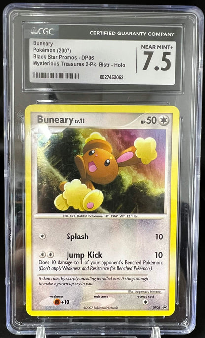 Pokemon 2007 Buneary - Mysterious Treasures Promos - Holo - CGC  7.5