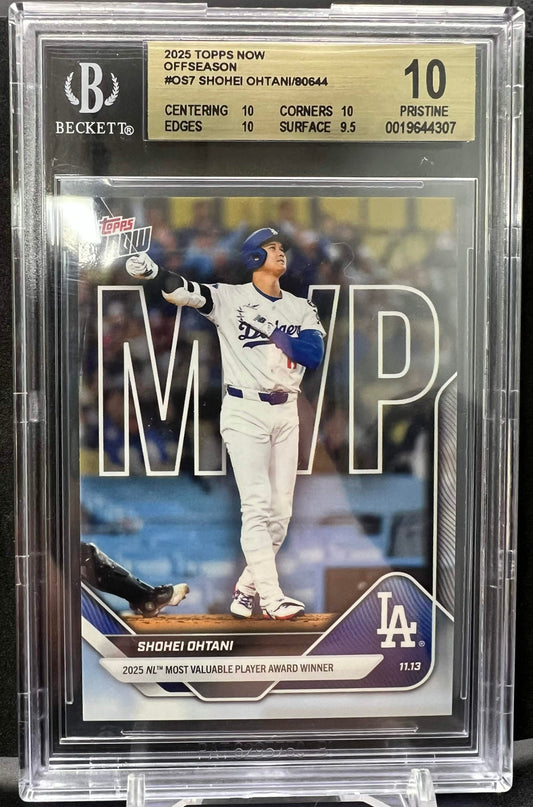 Topps Now 2025 Shohei Ohtani - Offseason #OS7 80644 - CGC 10 PRISTINE