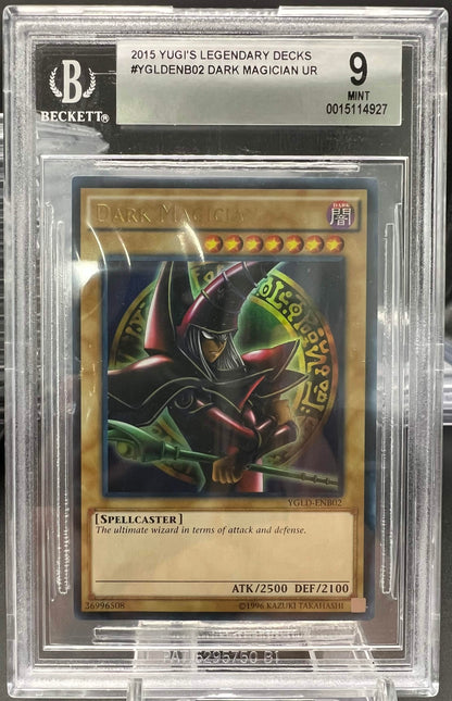YuGiOh 2015 Dark Magician YGLD-ENB02 - Legendary Decks - UR - BGS 9