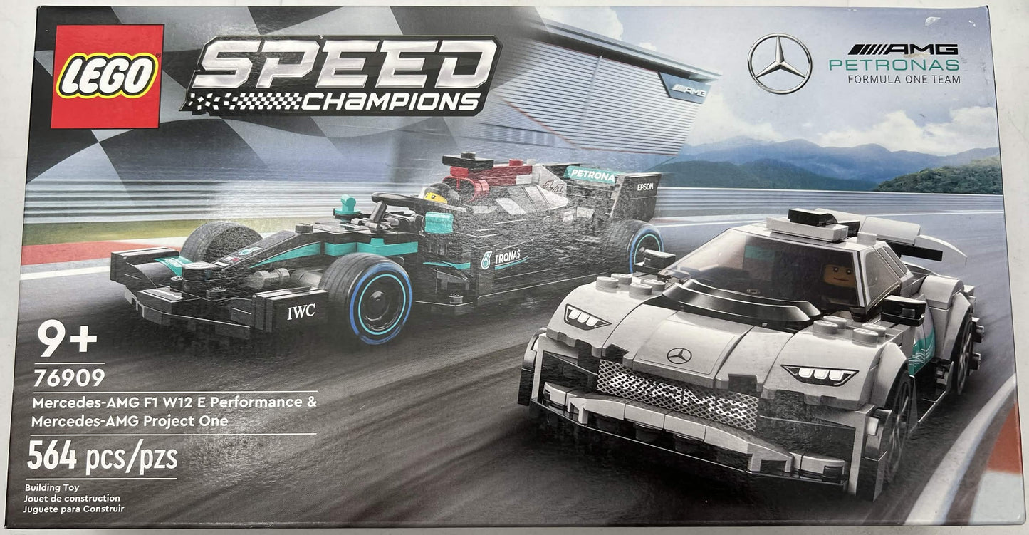 LEGO Speed Champions 76909 Mercedes-AMG F1 W12 & Project One 2-Car Set Sealed