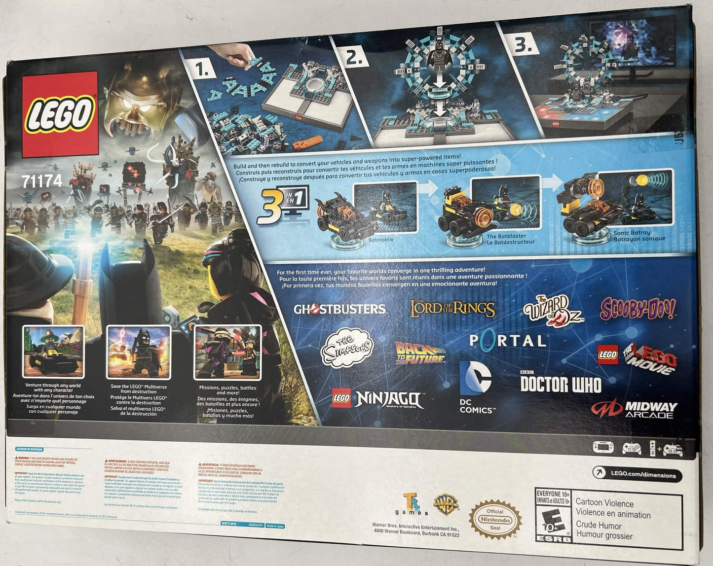 LEGO Dimensions Starter Pack 71174 Nintendo Wii U 269 Batman Gandalf SEALED