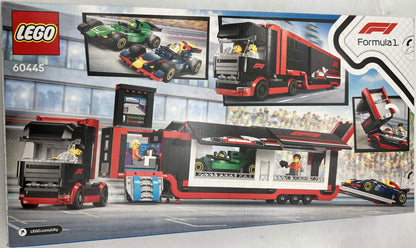LEGO City 60445 F1 Truck with RB20 & AMR24 F1 Car Toys SEALED
