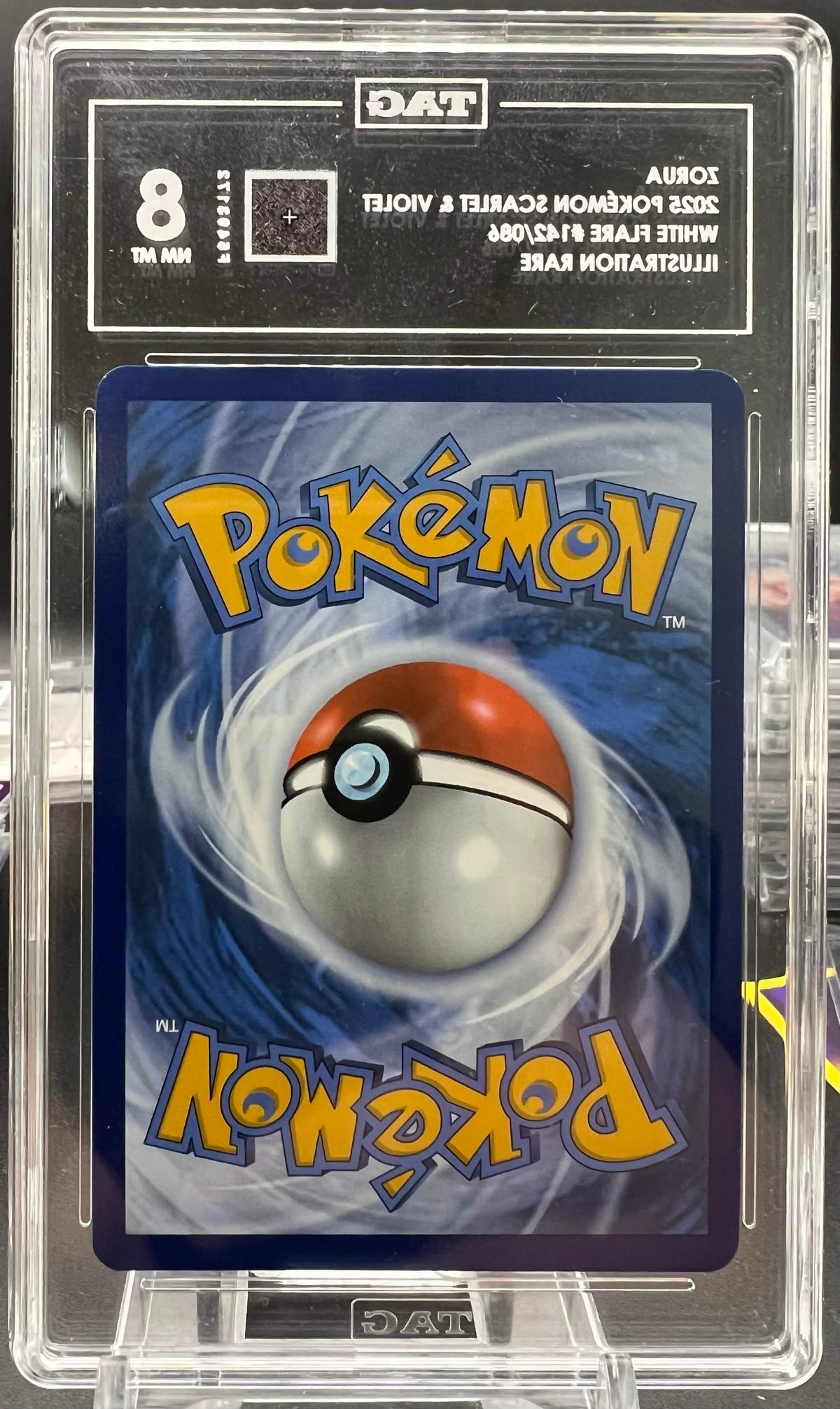 Pokemon 2025 Zorua 142/086 White Flare Illustration Rare TAG 8