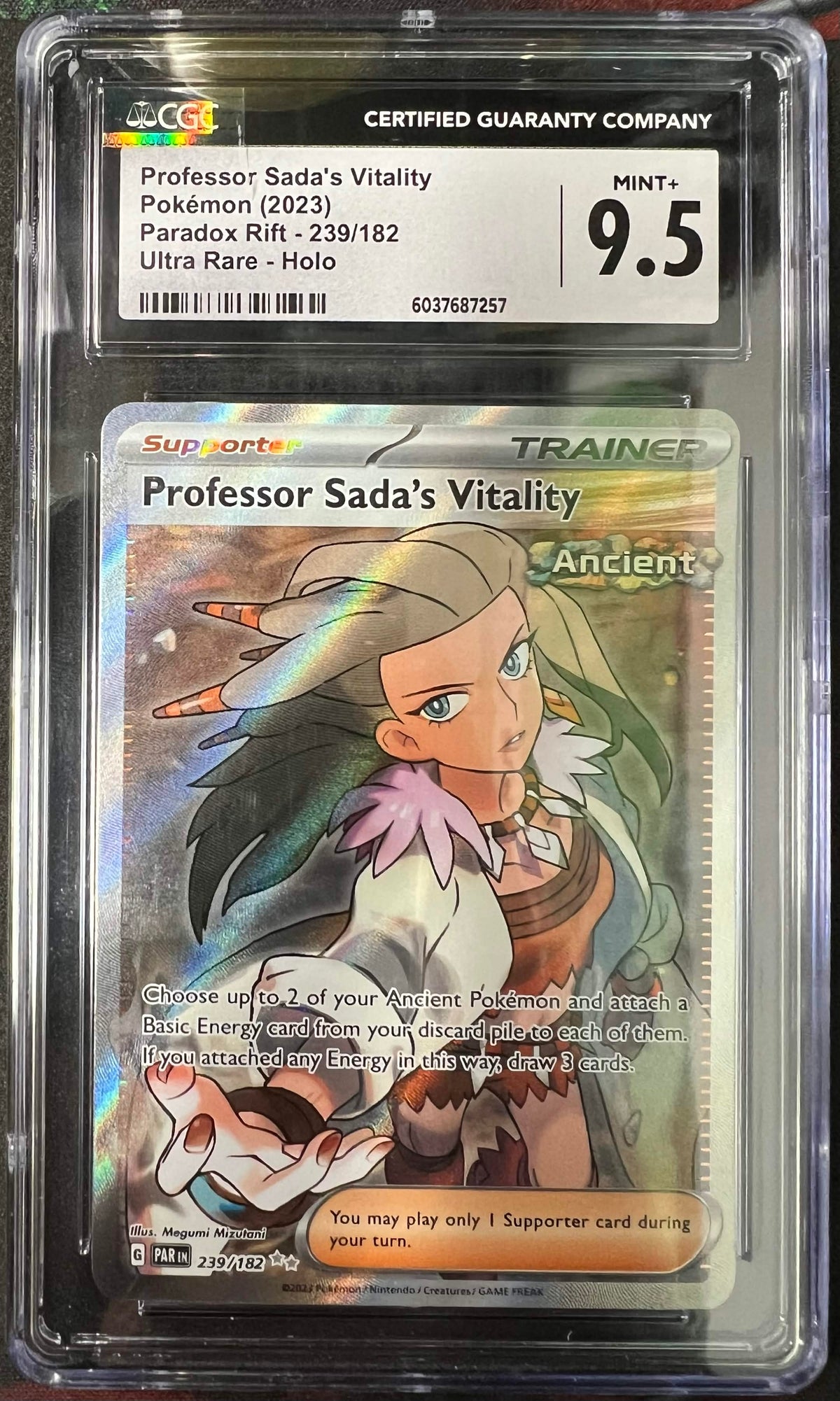 Pokemon 2023 Professor Sada's Vitality 239/182 UR Paradox Rift CGC 9.5