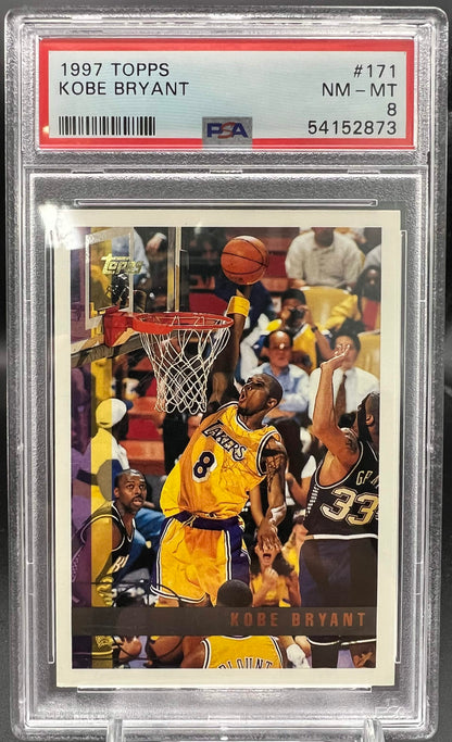 Topps NBA 1997 Kobe Bryant 171 PSA 8
