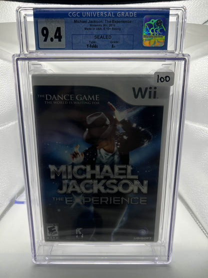 Michael Jackson: The Experience Wii CGC 9.4
