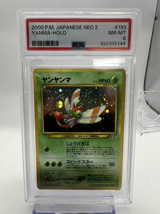 2000 P.M. Japanese Neo 2 Yanma - Holo PSA 8