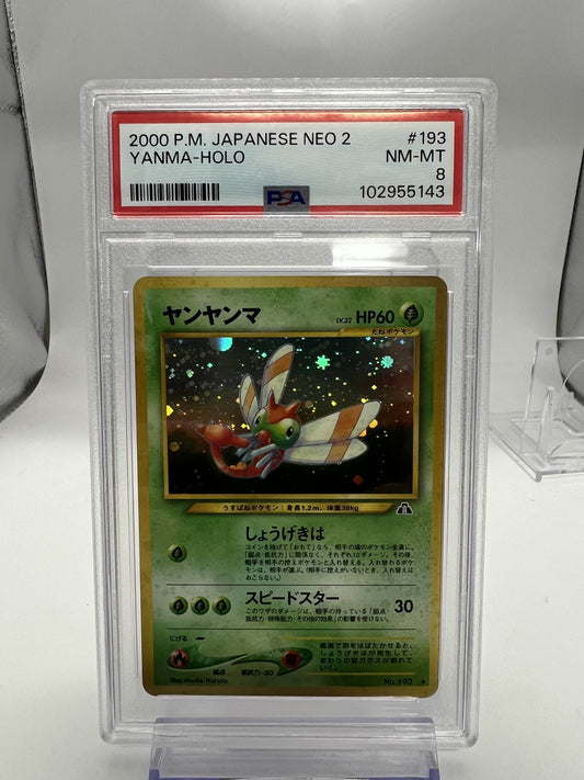 2000 P.M. Japanese Neo 2 Yanma - Holo PSA 8