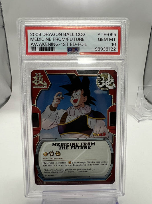 2008 Dragon Ball CCG Medicine From/Future Awakening-1st Ed-Foil PSA 10