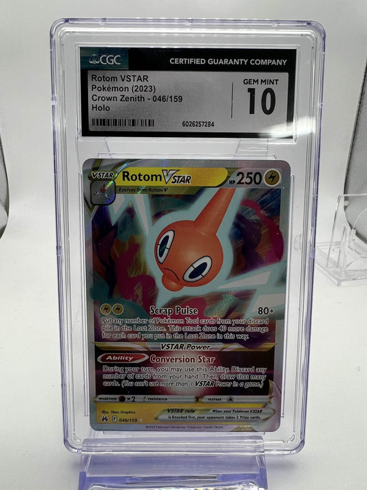 Rotom VSTAR Pokemon (2023) Crown Zenith - Holo CGC 10