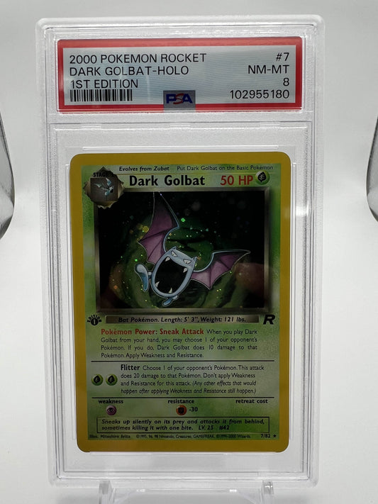 2000 Pokemon Rocket Dark Golbat-Holo 1st Ed. PSA 8