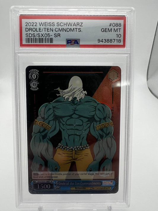 2022 Weiss Schwarz Drole/Ten Commandments SDS/SX05-SR PSA 10