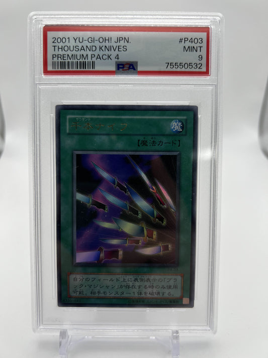 2001 Yu-Gi-Oh! JPN. Thousand Knives Premium Pack 4 PSA 9