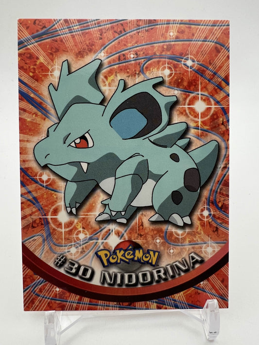 Nidorina #30 Pokemon 1999 Topps TV