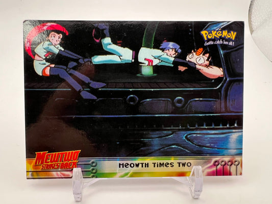 Meowth Times Two #23 Pokemon 1999 Topps Movie