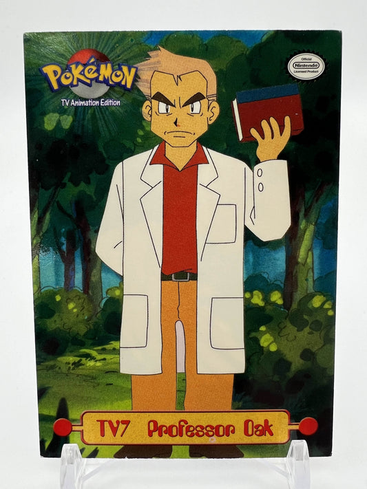 Professor Oak #TV7 Pokemon 1999 Topps TV