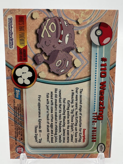 Weezing #110 Pokemon 2000 Topps TV