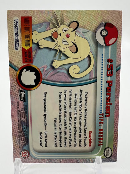 Persian #53 Pokemon 1999 Topps TV