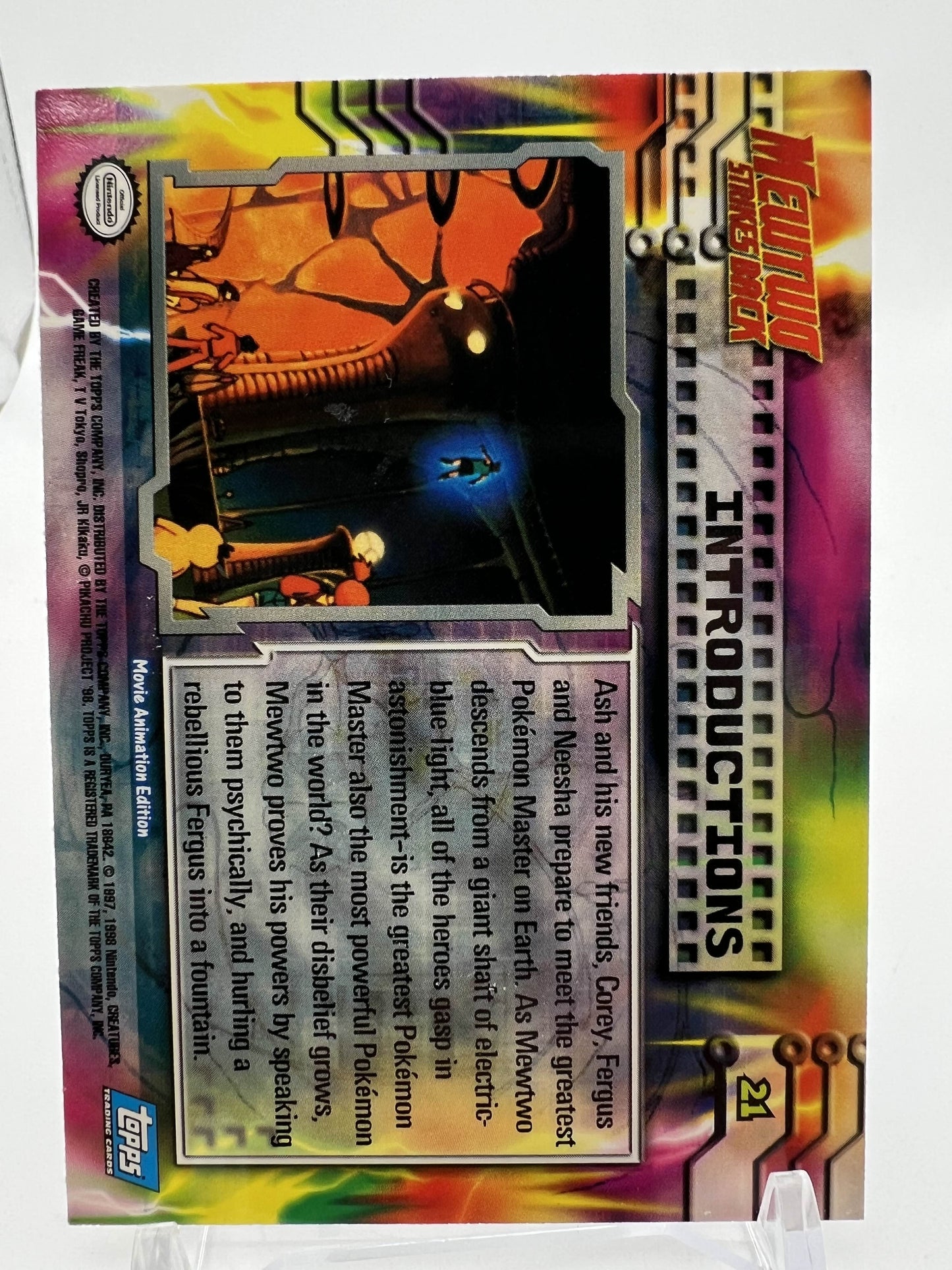 Introductions #21 Pokemon 1999 Topps Movie