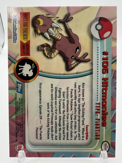Hitmonlee #106 Pokemon 2000 Topps TV