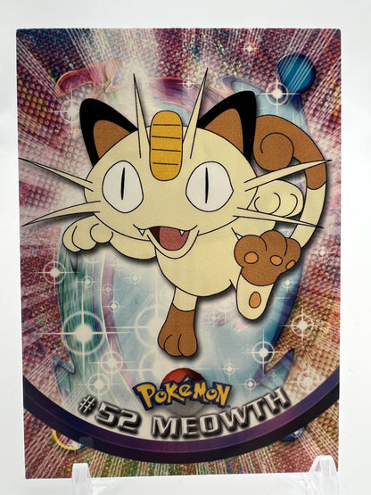 Meowth #52 Pokemon 1999 Topps TV