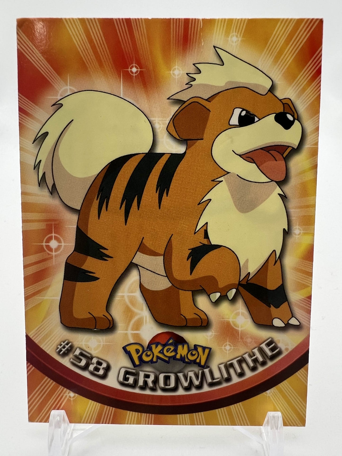 Growlithe #58 Pokemon 1999 Topps TV