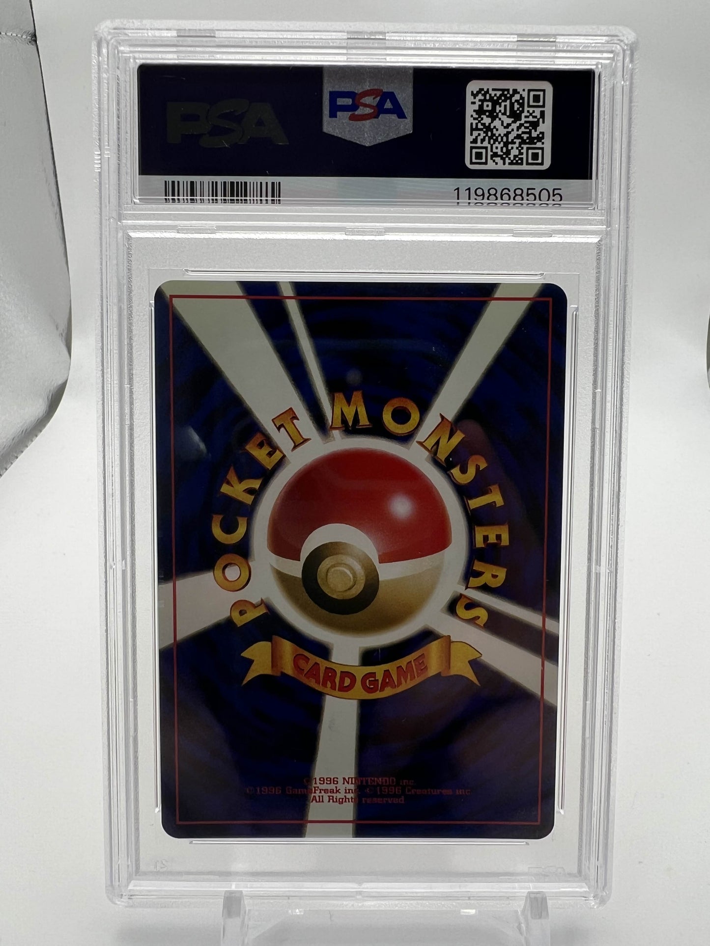 1997 P.M. JAPANESE FOSSIL KABUTOPS-HOLO PSA 9