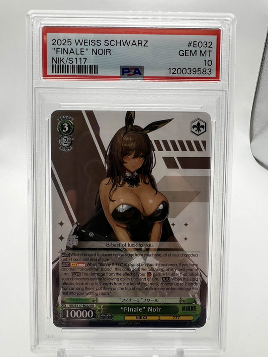 2025 WEISS SCHWARZ "FINALE" NOIR PSA 10